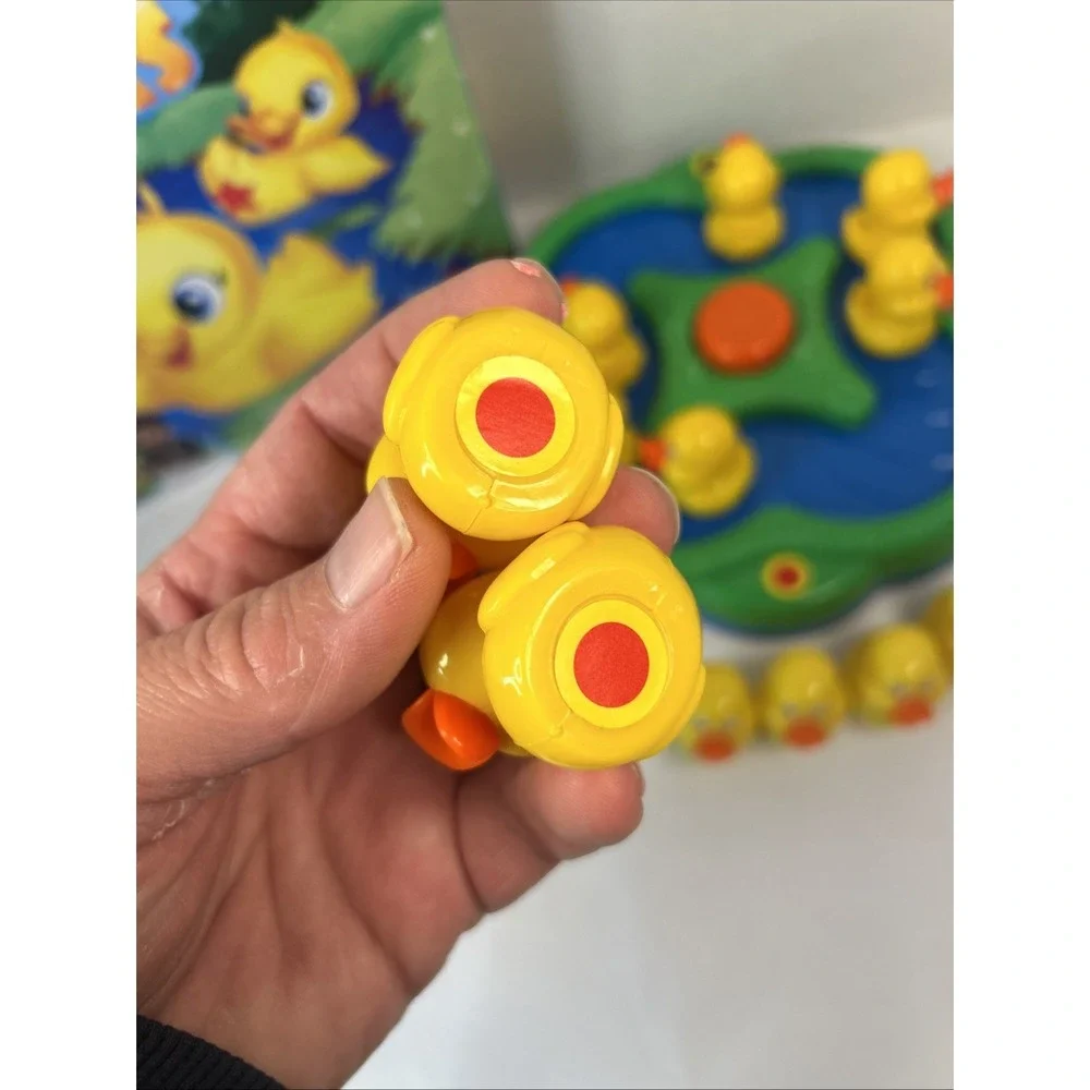 Pressman Lucky Ducks Game Motorized Memory Color  Matching Preschool Board  Game